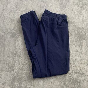 Fabletics The One Jogger Mens Large Blue Performance Stretch Athleisure Gym Run